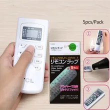 10 шт. термоусадочная пленка видео ТВ кондиционер пульт дистанционного управления Пылезащитный Чехол домашний водонепроницаемый чехол