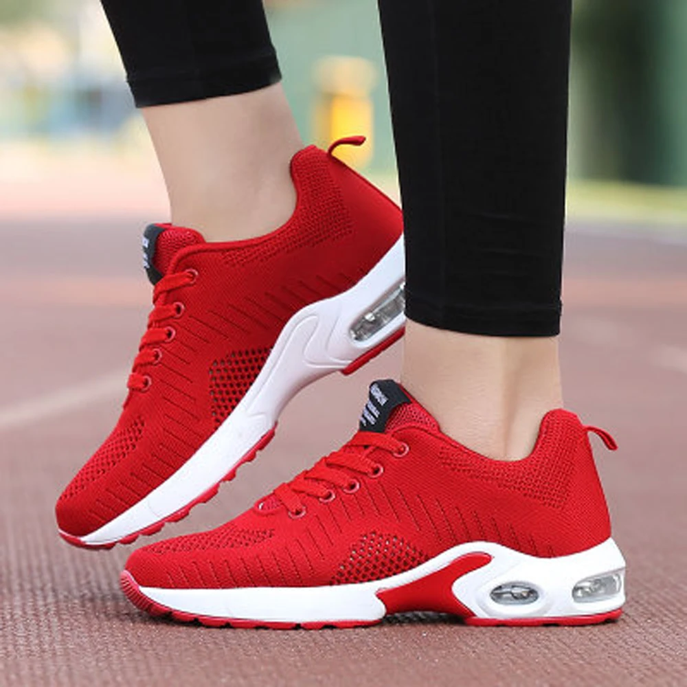 

Women's Vulcanize Shoes female Low Upper front lace breathable Stripes running shoes Sneakers Light Girls Tennis Outdoor Sports