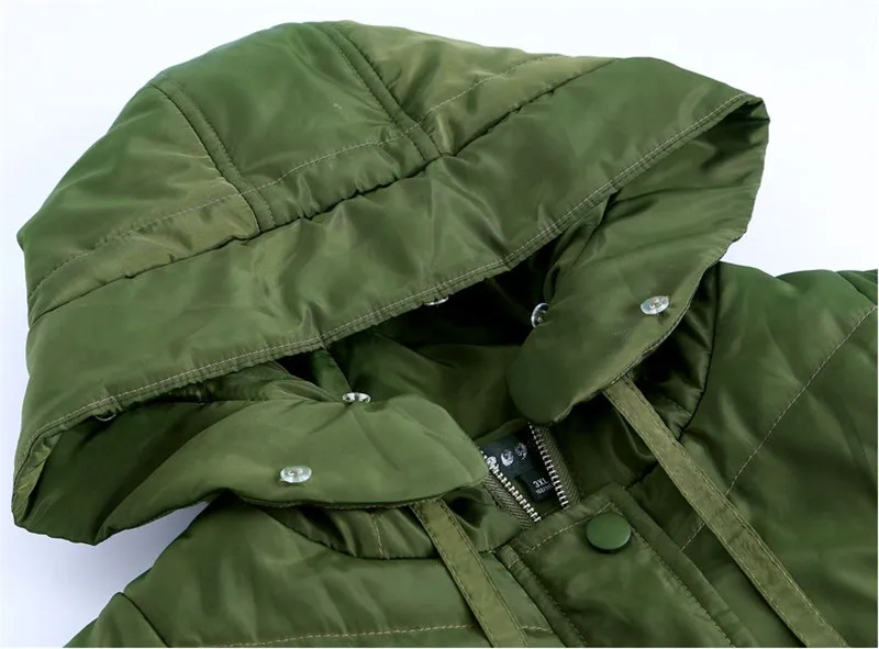 Плюс размер 4XL-10XL хлопковая куртка Женская парка зимняя утепленная хлопковая стеганая куртка Женское пальто с капюшоном большого размера тонкое хлопковое пальто