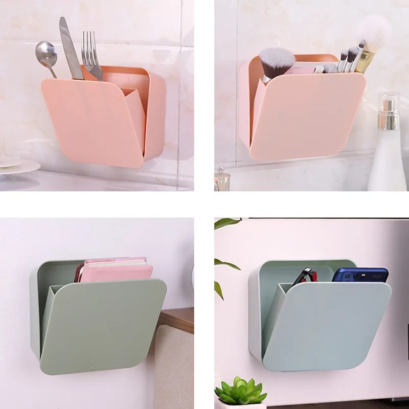 

2018 Waterproof Cosmetic Organizer Switch Jewelry Box on Wall Makeup Storage Bag Transparent Drawer bathroom Waterproof Holder