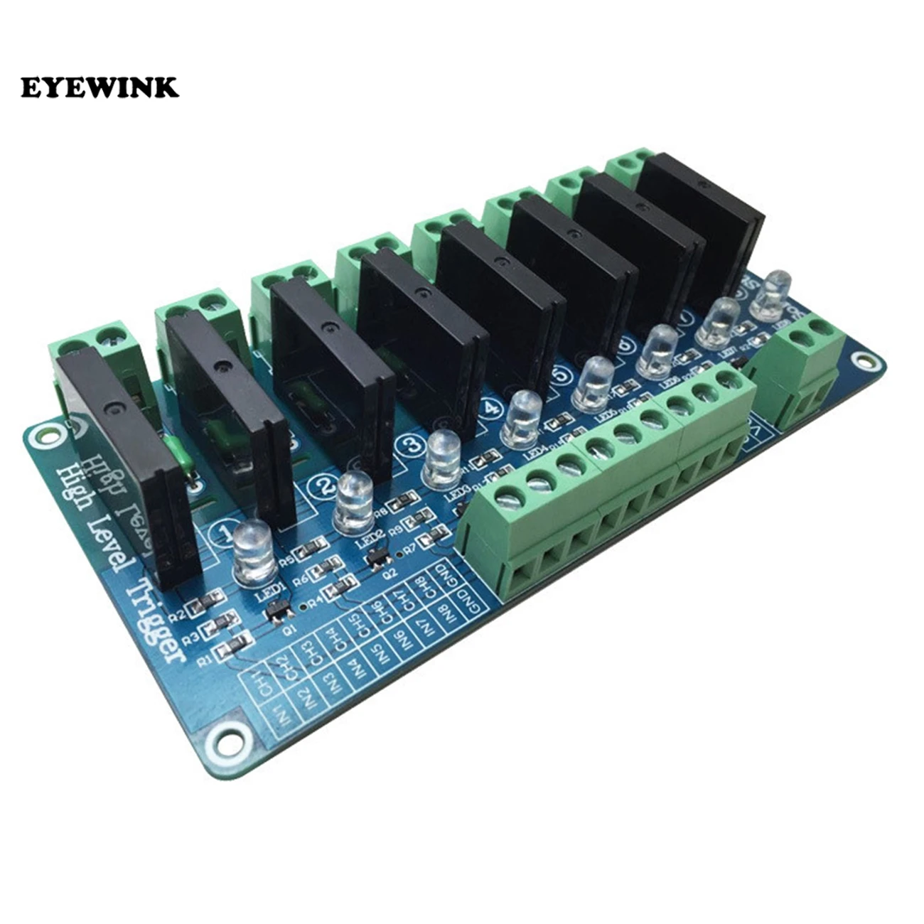 

DC 5V/12v/24v 8 Channel SSR Solid State Relay Module Board For Arduino G3MB-202P