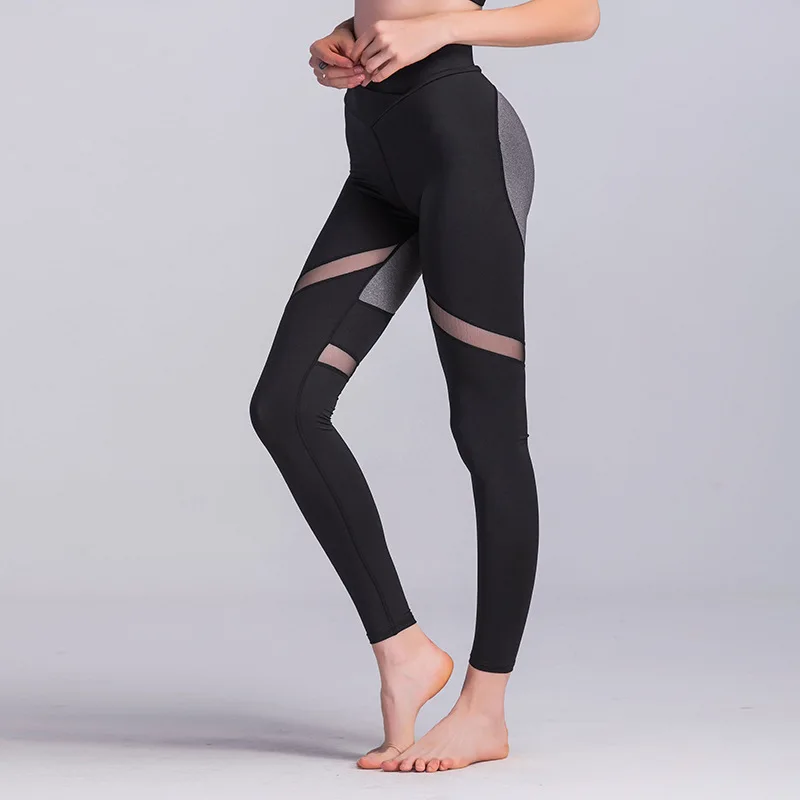 Women Yoga Pants Sweatpants Mesh Patchwork Elastic Legging Tights Skinny Pant Running Jogging Fitness Gym Workout Athletic Pants Women Yoga Pants Sweatpants Mesh Patchwork Elastic Legging Tights Skinny Pant Running Jogging Fitness Gym Workout Athletic Pants