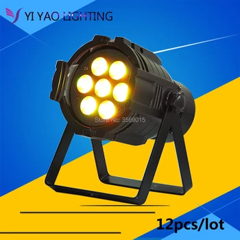

12pcs/lot Led Par Can 7X12W RGBW Led Par Light DMX Controller Party Dj Disco Bar