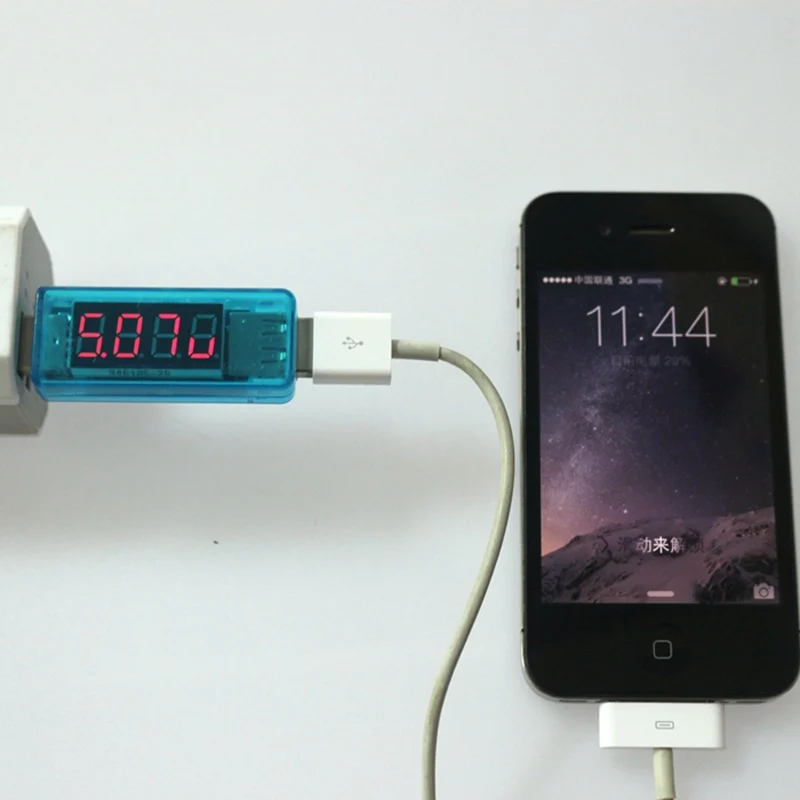 Миниатюрный USB тестер напряжения тока для телефона планшета зарядного