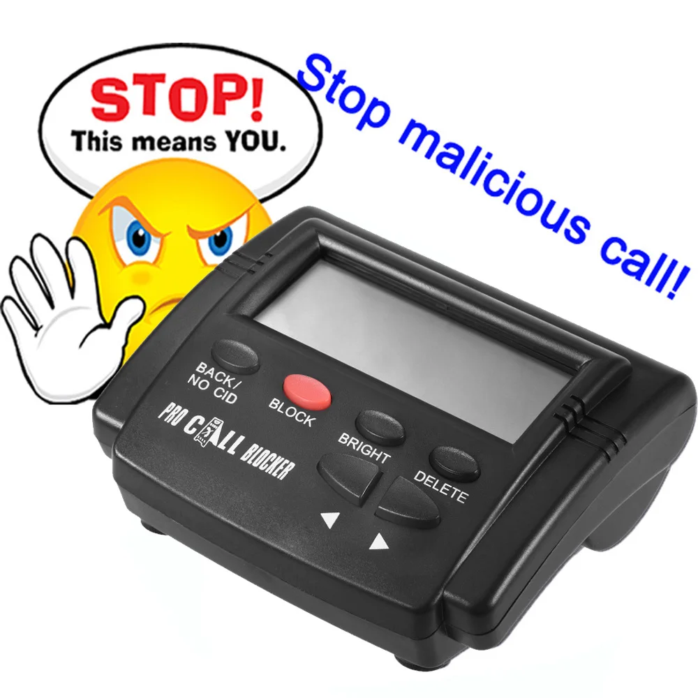 

Caller ID Box Call Blocker Stop Nuisance Calls Devices Call ID LCD Screen Display 1500 Numbers Capacity Stoping All Cold Calls