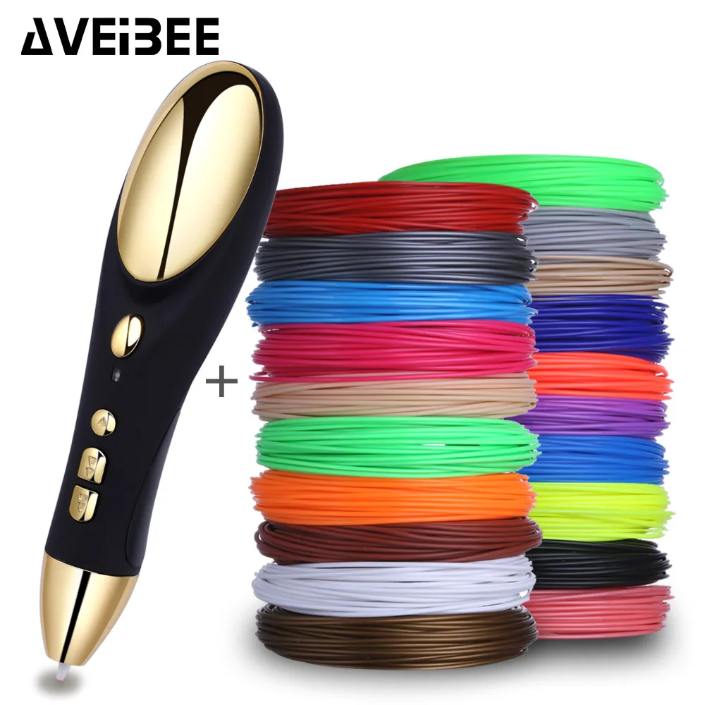 

New arrival original 3 d pen 3D printing pen set with 1.75mm ABS filament 3 d creative drawing magic pens for kid birthday gifts