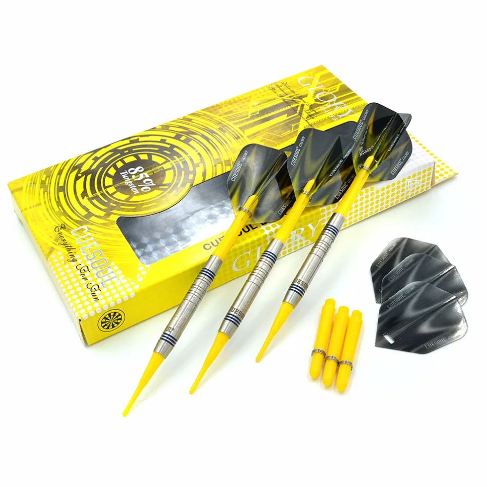 

CUESOUL GLORY 85% Tungsten 16g Soft Tip Dart Set With Red Soft Tips
