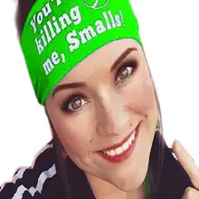 Женская спортивная повязка на голову Беговая широкая повязка головная для йоги Женская с буквенным принтом спортивный Напульсник для йоги Тренажерный Зал Стрейч резинки для волос