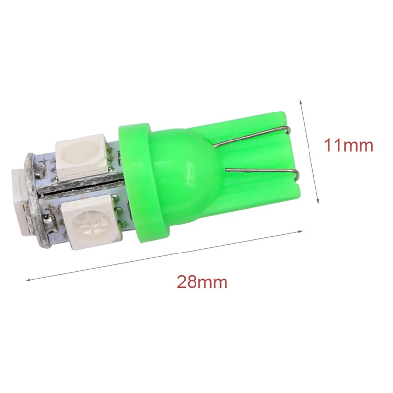 Оптовая Продажа 500x T10 W5W светодиодный лампы 5 SMD 5050 194 168 супер яркий Клин лампочки