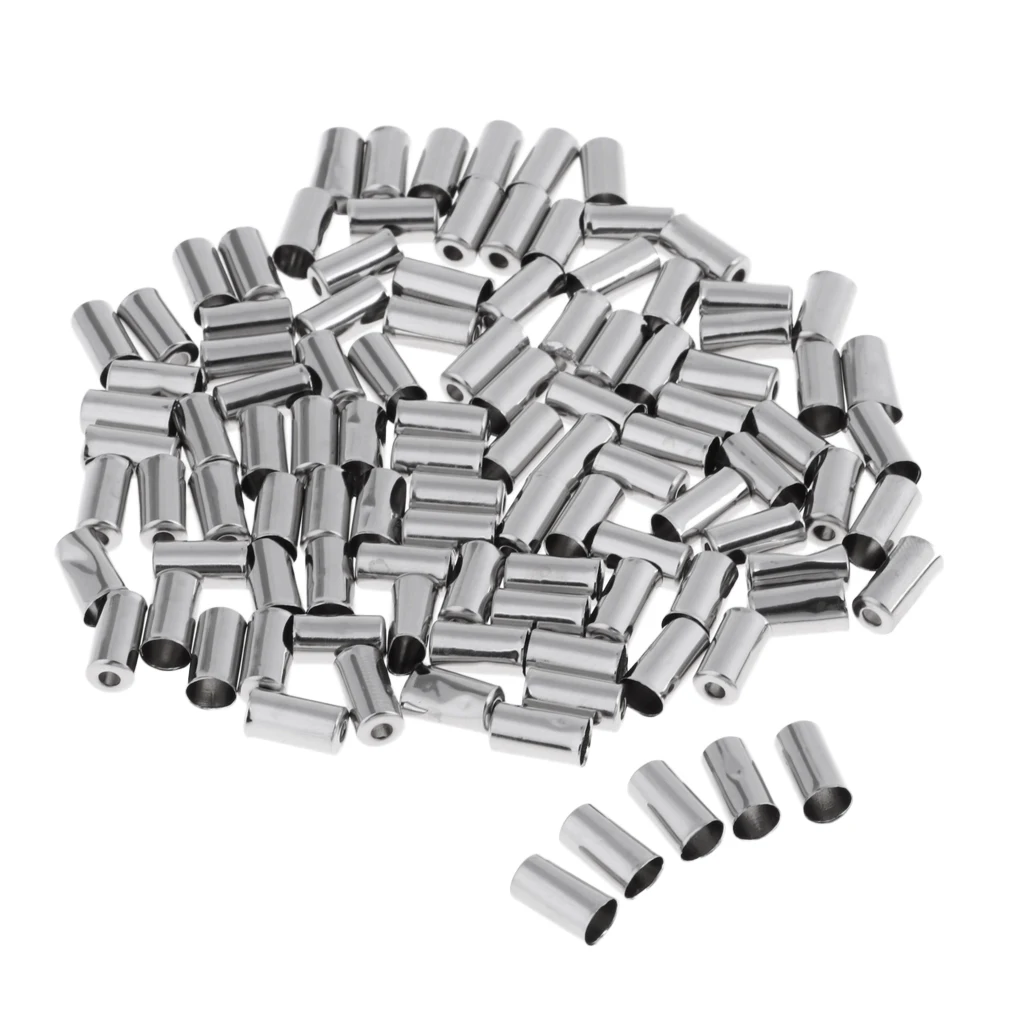 100Pcs Bicycle 5mm Housing End Caps Bike Ferrules Brake Cable Protector for of Bicycles and Adapted Vehicles | Спорт и развлечения