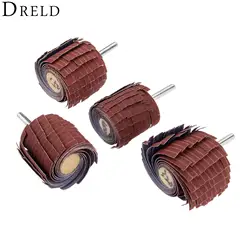 DRELD 1 шт. Dremel Аксессуары 150-400 Грит шлифовальные лепестковый круг 6 мм хвостовик шлифовальный песок бумага пластинчатое колесо для роторного