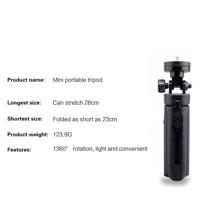 Flexible Mini Tripod With Remote Control For iPhone Camea Tripod Rotatable Monopod With Phone Clip Selfie Stick Phone Tripod