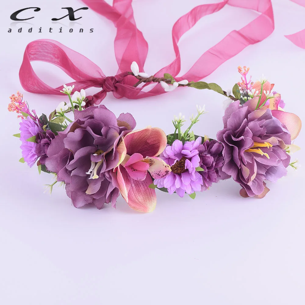 lilac flower hair accessories