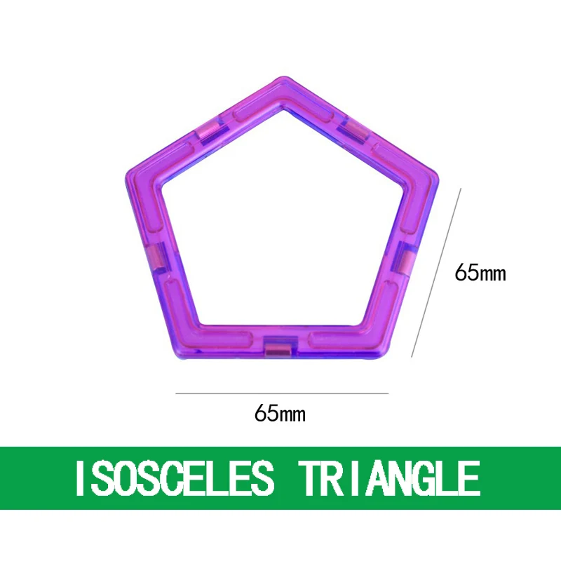 

Large Blocks Pentagon Magnetic Toys Parts Square Accessories Bricks Kids Educational Toys For Children