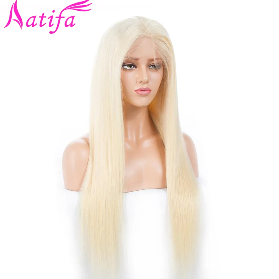 Перуанские прямые волосы #613 светловолосый парик 150% плотность волосы remy парик фронта шнурка 13x4 ''613 фронта шнурка человеческих волос парик