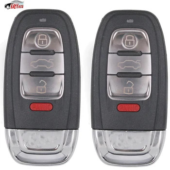 

KEYECU 2 Pcs/lot 4 Button Remote Key Fob Select 315MHz for Audi A3 A4 A5 A6 A8 Quattro Q5 Q7 A6 A8 Part Number FCC ID:IYZFBSB802