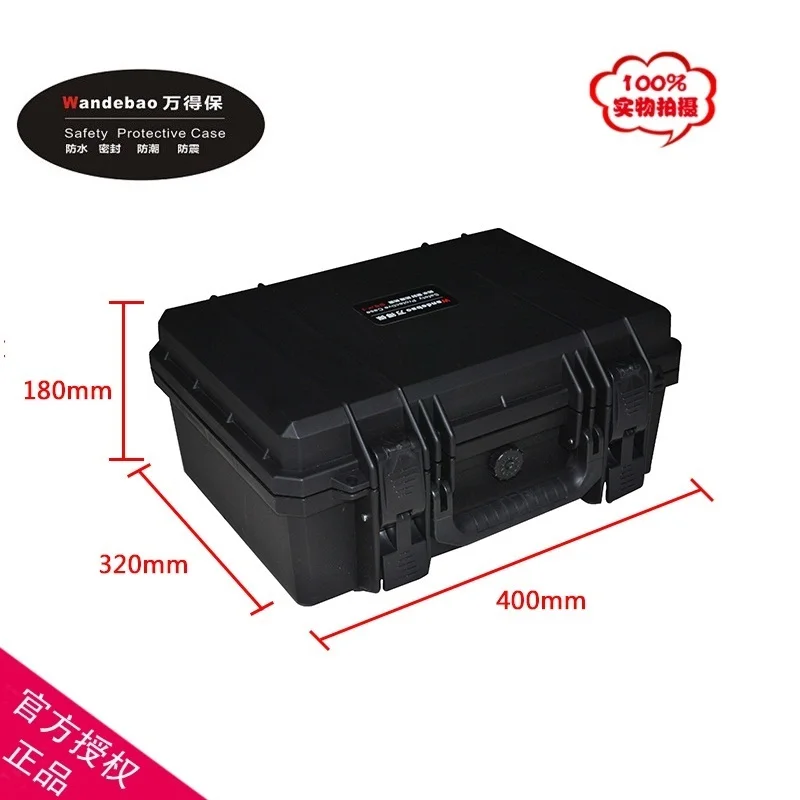 

Tool case toolbox suitcase Impact resistant sealed waterproof safety case 372*257*162 MM Spare parts kit camera case with foam
