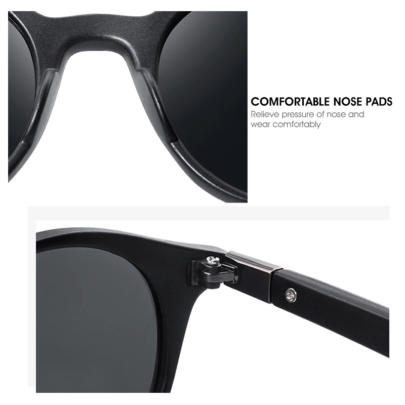 Brand Classic Retro Rivet Polarized Sunglasses Men Lighter Design Women Oval Frame UV400 Protection De Sol