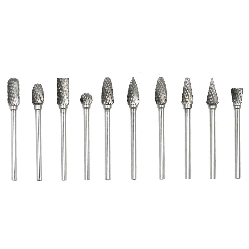 6 mm Tige en carbure de tungstène Point Burr Die Meuleuse Tige Rotary Perceuse Embouts UK