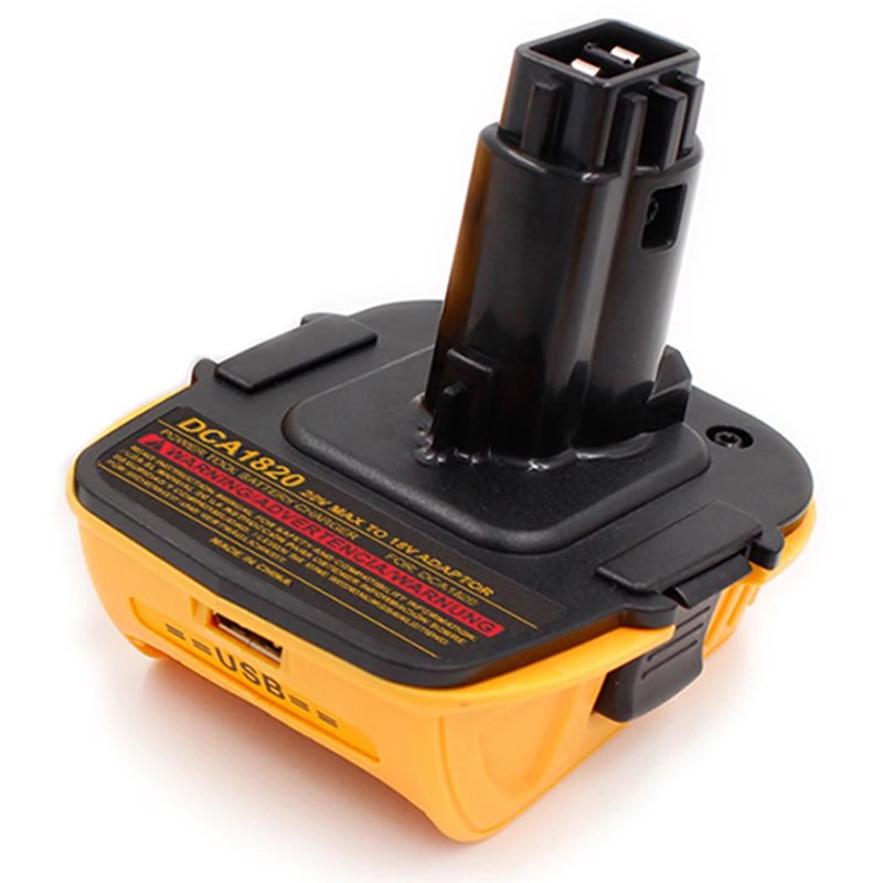 Для Dca1820 20 в 18 в Usb адаптер работает с Dewalt Max Xr Dcb200 Dcb201 Dcb203 Dcb203Bt Dcb204 Dcb205 Dcb206 компактные батареи