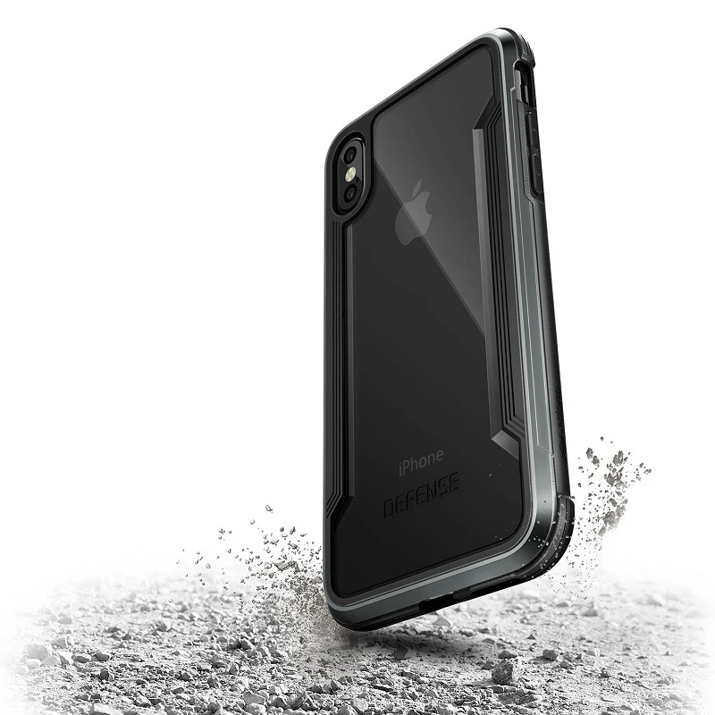 X-Doria защитный чехол для телефона iPhone Xs Max iPhone X XR Armor Cover алюминиевые крепления металлический противоударный жесткий чехол