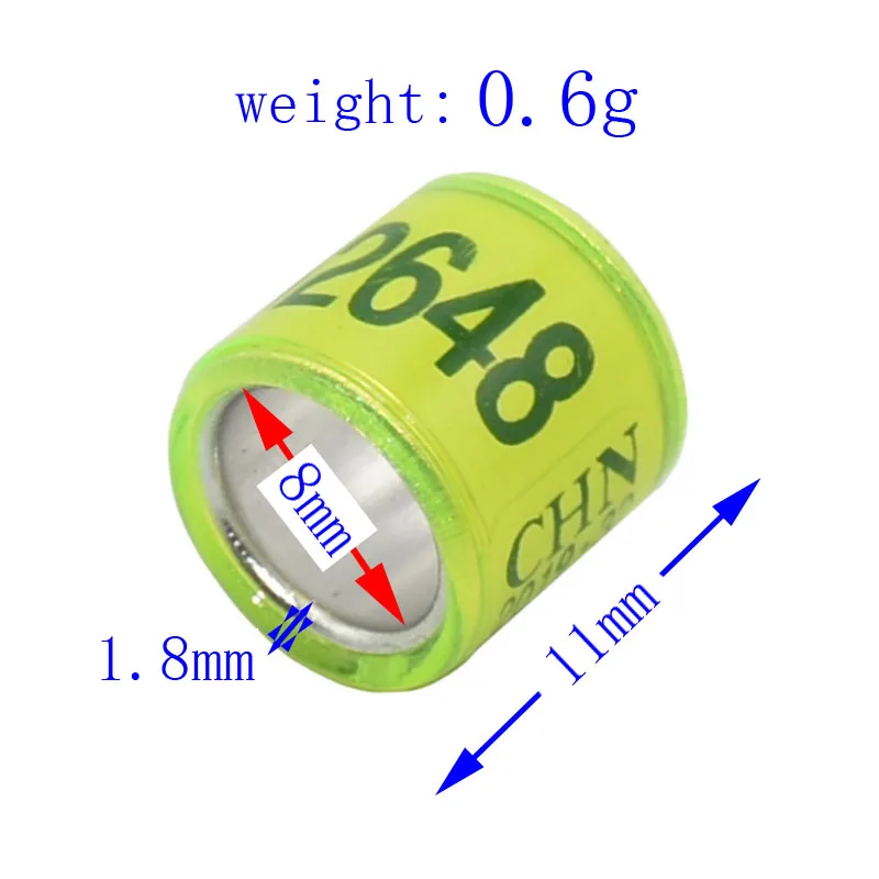 50 шт десять цветов кольцо для лапки голубя с серьги с надписью качество прочный птица кольцо гонки кольцо для лапки голубя птица инструменты