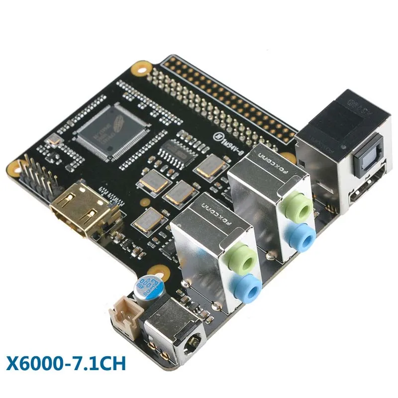 X6000 7.1CH Плата расширения для Raspberry Pi 3/2 Модель B|Аксессуары демонстрационных