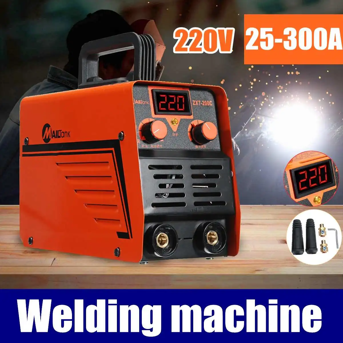 

ZX7-200C 25-300Amp 220V Arc Electric Welding Machine MMA W elder for Welding Working and Electric Working