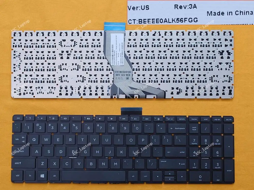 Новая английская клавиатура для ноутбука HP 15-bs030nr 15-bs033cl 15-bs037nr 15-bs038cl 15-bs038dx черная