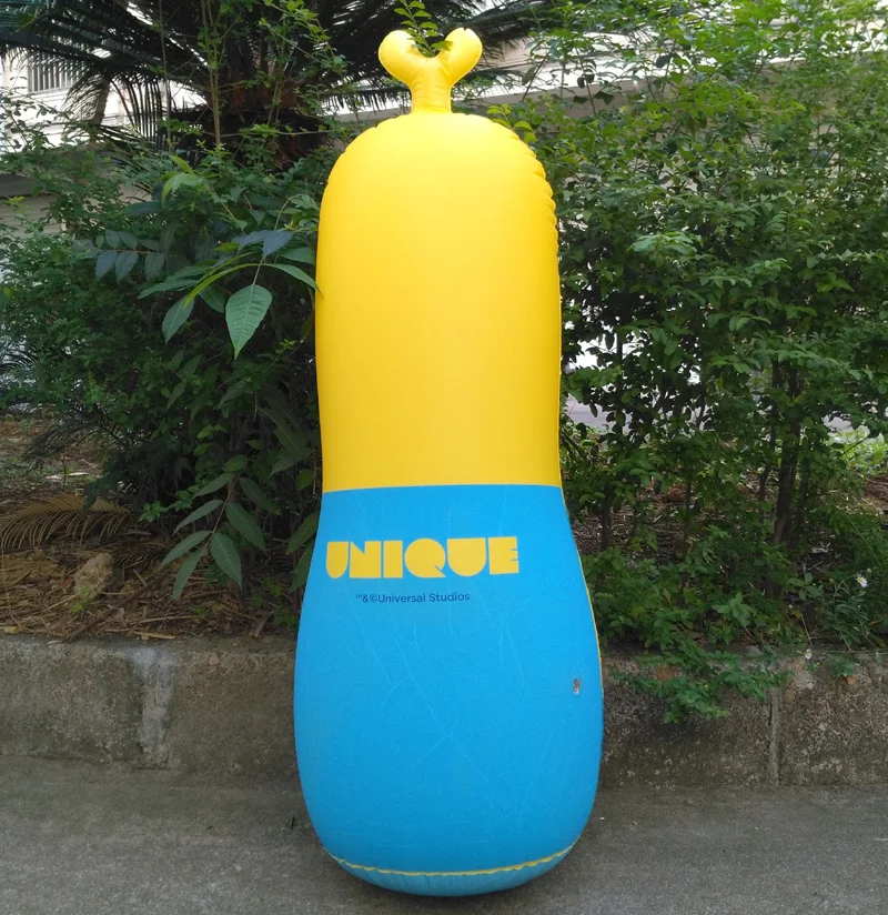 Punching Bag Stand 120cm Inflatable Minions Punching Ball Speed Boxing Ring Training Animal Toy Kid Tumbler Roly-poly Playground (2)