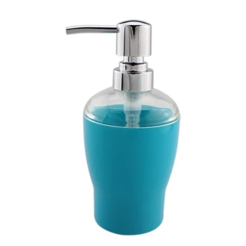 

Blue Soap Dispenser Hand Pump Bottle Kitchen and Bathroom Countertops /Chrome 10 OZ