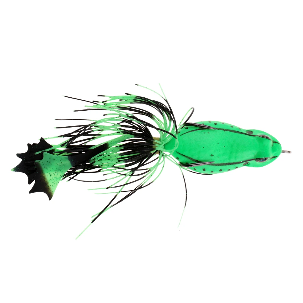 3D Frog Soft Fishing Lure Bait Floating Crankbaits Bass Pike Perch Catfish Snakehead Topwater Hollow Body Artificial Lures