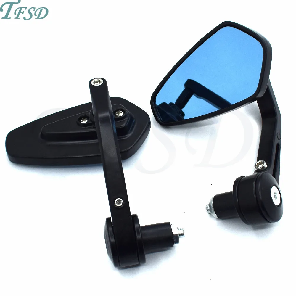 

Motorcycle Bike Cruiser Chopper ATV Aluminum 7/8'' 22mm Bar End motorbike moto Motocross Side Rear View Mirror for Honda VFR750