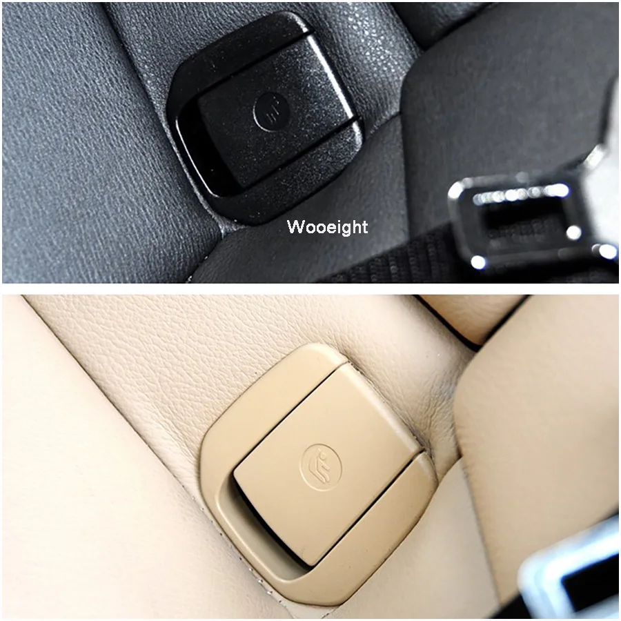 Wooeight Black Beige Car Rear Safety Seat Belt Buckle Mount Cover For BMW F30 F31 3-Series F20 F21 F22 F80 M3 F34 (12)