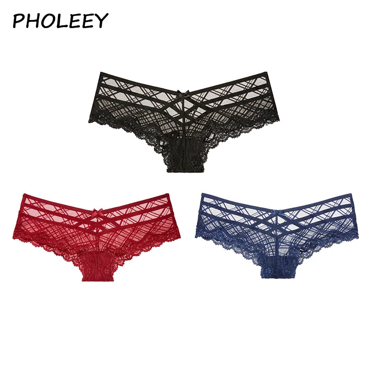 Pholeey/комплект из 3 предметов, много цветов, Новое поступление, цветное нижнее белье, женское нижнее белье с низкой талией, трусы, сексуальные трусики P17197-3T