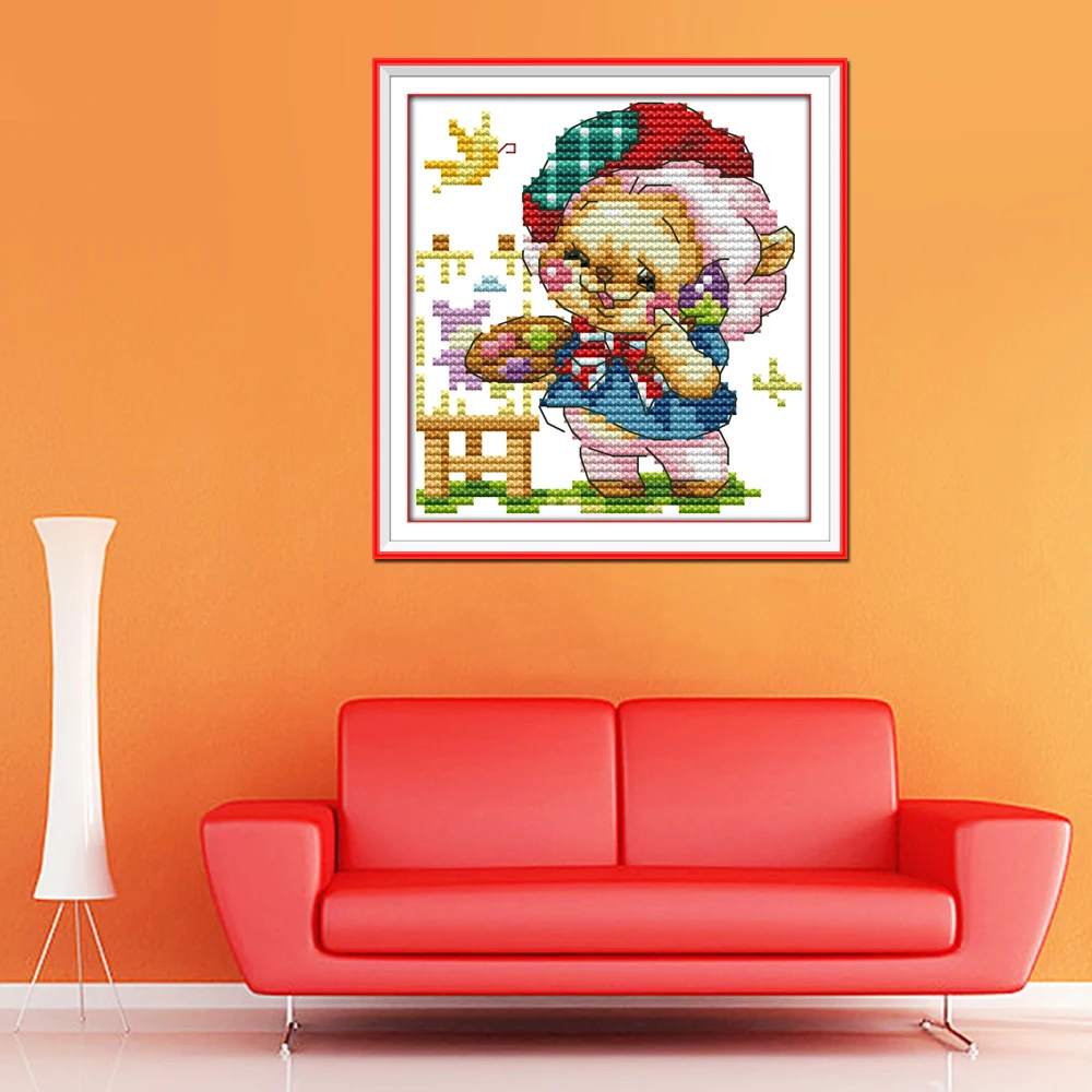 Наборы узоров Joy Sunday в мультипликационном стиле happy baby bear мини наборы для вышивки