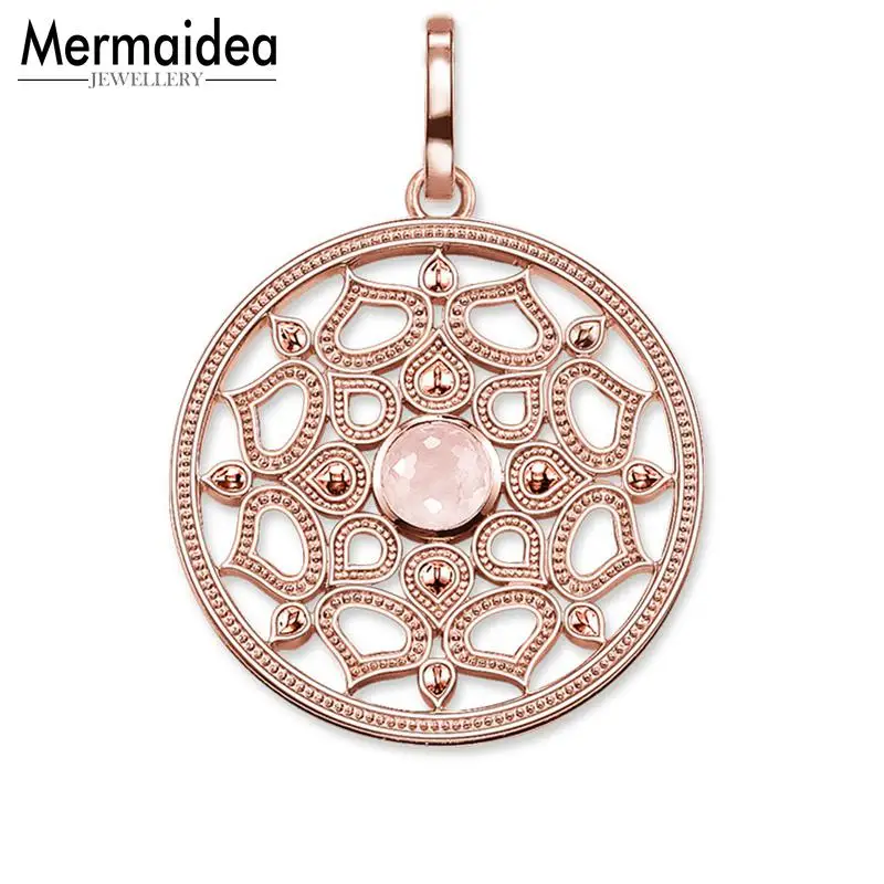 

Pendant Rose Gold Lotus Disc 2019 Brand New Fashion Jewelry Style Bijoux Necklace Accessories Gift For Woman