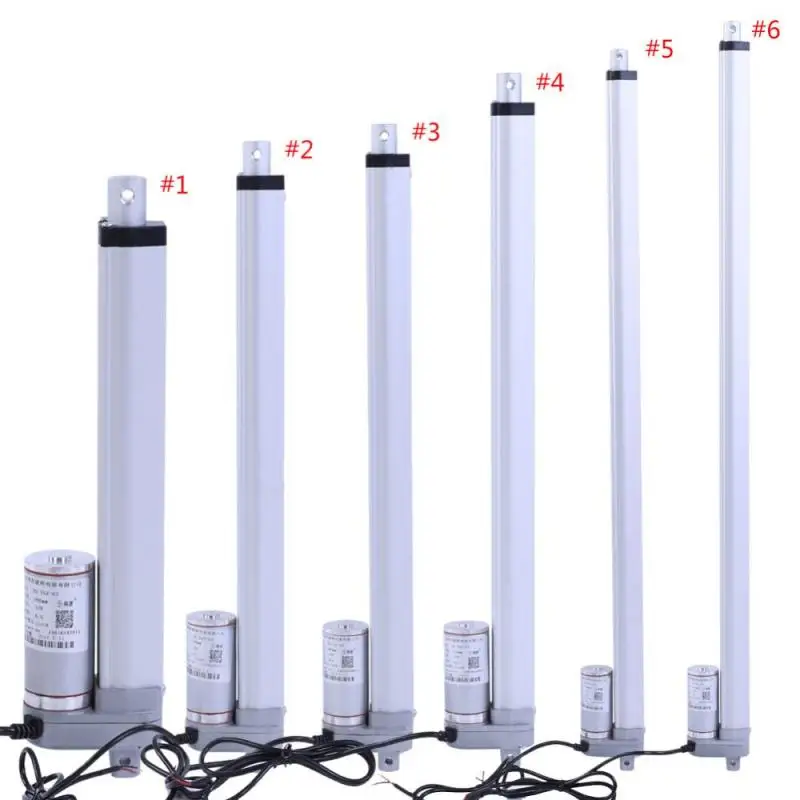 

DC 12V Force 1500N Stroke 200-400mm Linear Actuator Lift Electric Motor Bracket 200/350/400mm Optional 1500N Maximum Push Load