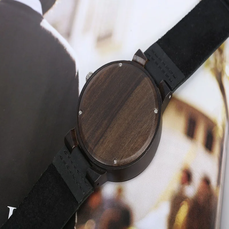 Модные роскошные деревянные бамбуковые Дизайнерские наручные часы для женщин простой кожаный ремешок часы личности Relojes Relogio Masculino