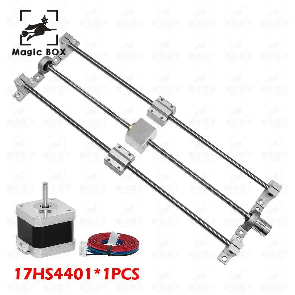 

3d pinter parts guide rail sets T8 Lead screw length 500mm + linear shaft 8*500mm+KP08 SK8 SC8UU+nut housing+coupling + motor