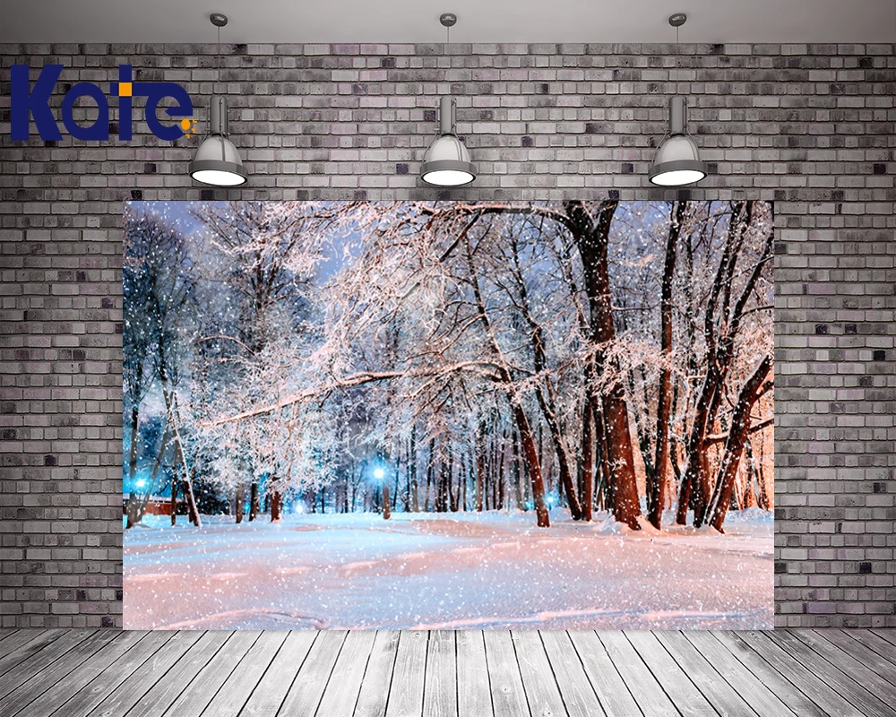 

Kate 10x10ft Winter Photography Backdrop Snow Tree Wedding Photography Backdrops Children Wrinkle Free Photography Backdrop