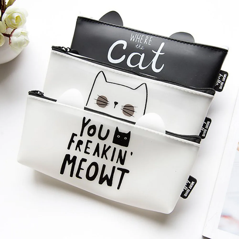 

Fashion Sweet Silicone Cat Coin Bag Case Women Lady's Hand Coin Purse Bag Wallet Coin Pouch