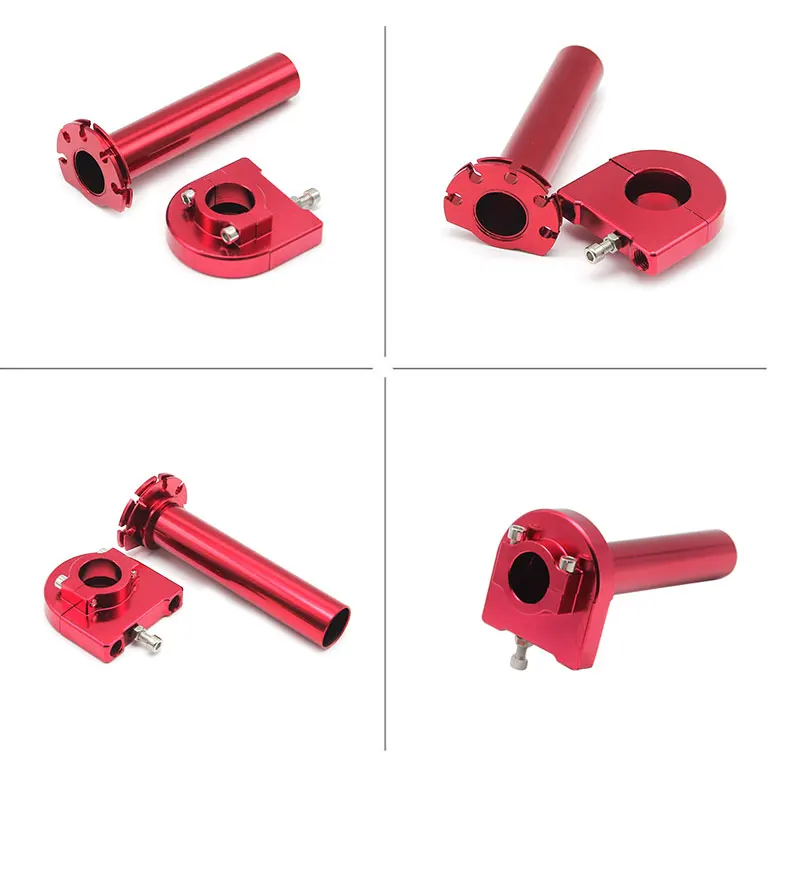 Sclmotos-7/8" Motorcycle Throttle Twist Grips 22mm CNC Aluminum Grip+Cable Accelerator Moped Scooter Dirt Bike Refit Part Race