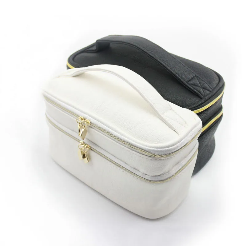 

Makeup Brushes Holder Box PU Leather Make Up Case Cosmetic Tools Makeup Brush Bag