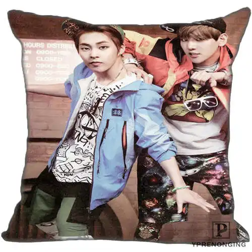 Pillowcase Best Custom EXO(2) Наволочка на подушку, спальня домашний квадратный наволочка на молнии(одна сторона)#190404-01-121 - Цвет: Pillowcase