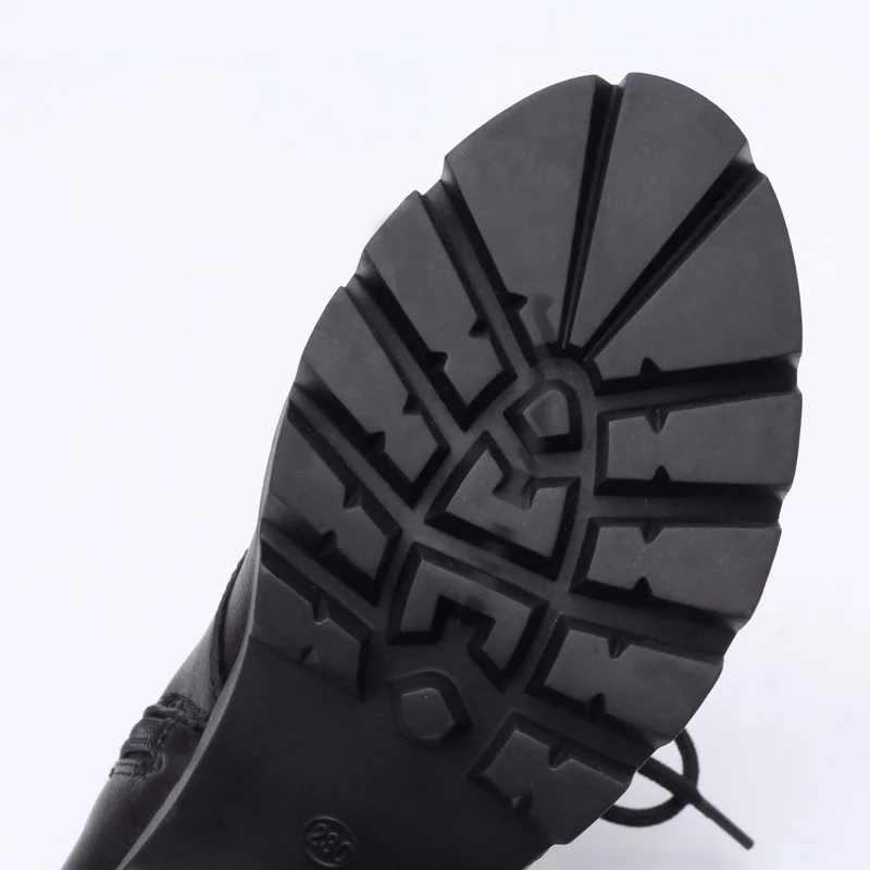 Tanie DRKANOL Fashion czarne zimowe buty śniegowe damskie platformy wysokie obcasy oryginalna skóra bydlęca grube wełniane futro ciepłe damskie botki