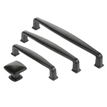 1Pc Black Furniture Handle Cabinet Knob and Handle Kitchen Door Cupboard Wardrobe Drawer Pull Furniture Fittings 96/128/160mm 1Pc Black Furniture Handle Cabinet Knob and Handle Kitchen Door Cupboard Wardrobe Drawer Pull Furniture Fittings 96/128/160mm