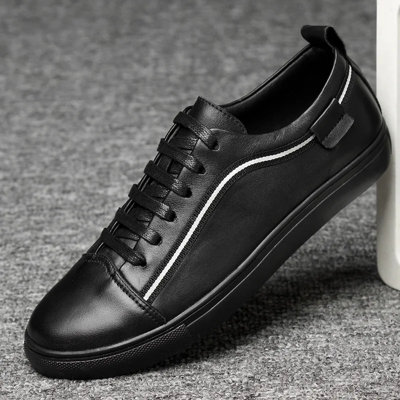 

Stylish simple for four seasons wearing leather large size men's leather shoes casual shoes breathable suede leather men shoes