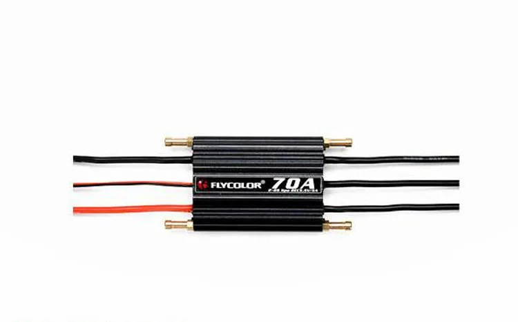 

Yuenhoang 70A Brushless ESC 5.5V 5A 6S SBEC ESC for RC Speeding Boat Airplane Helicopter Speed Controller