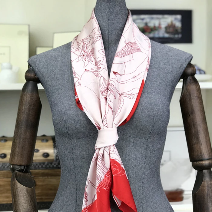 Роскошная брендовая шелковая Женская модная шаль, большое одеяло, шарфы, платки для женщин, Хит, большой атласный квадратный шелковый шарф для волос 90*90 см